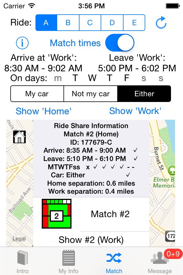 CarPooling - Princeton Ride Share screenshot 3