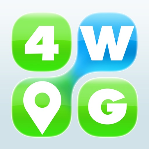 4 Word Place Game HD - Find the link and guess the place icon