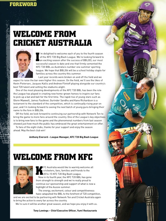 KFC BIG BASH LEAGUE 2015 MAGAZINE