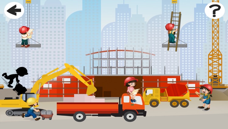 A Construction Site Shadow Game: Learn and Play for Children screenshot-3