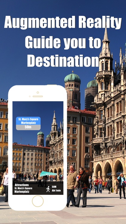 Munich travel guide and offline city map, Beetletrip Augmented Reality München bahn Metro Train and Walks
