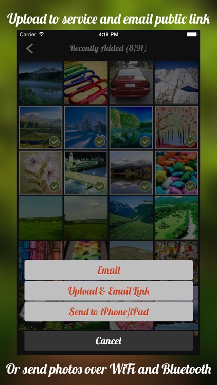 PhotoSender: Simple Way to Select Multiple Photos and Share them with Friends screenshot-3