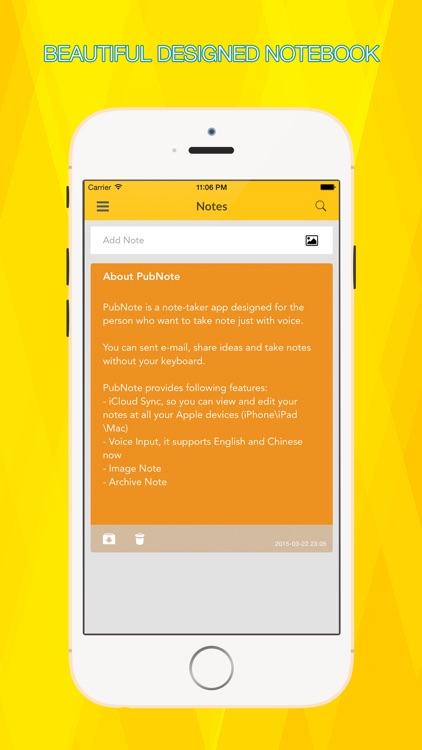 PubNote -- A Voice Note Taking App With iCloud