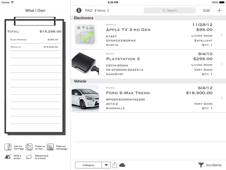 What I Own: Inventory Manager FREE