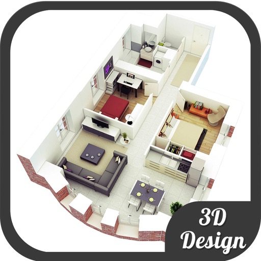 Bedroom 3D Floor Plans & Design Ideas icon