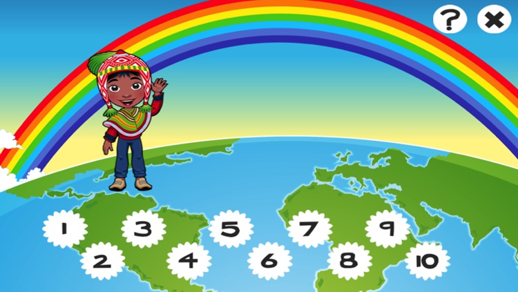 Around the World Counting Game for Children: learn to count 1 - 10 screenshot-3