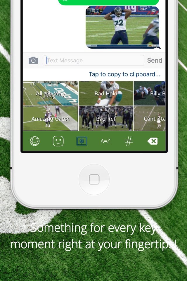 Themoji - Football Emoji GIF & Fantasy Football with College Sports Keyboard screenshot 2