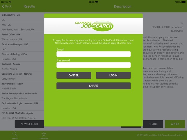 Oil And Gas Job Search for iPad(圖5)-速報App