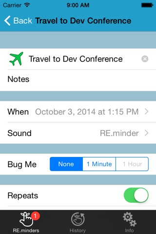 RE.minder screenshot 2
