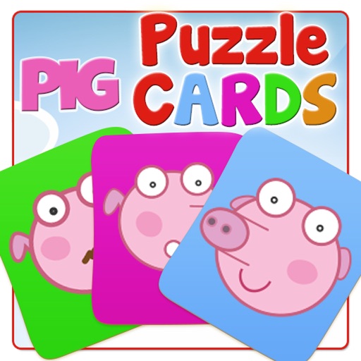 Pig Puzzle Cards Icon