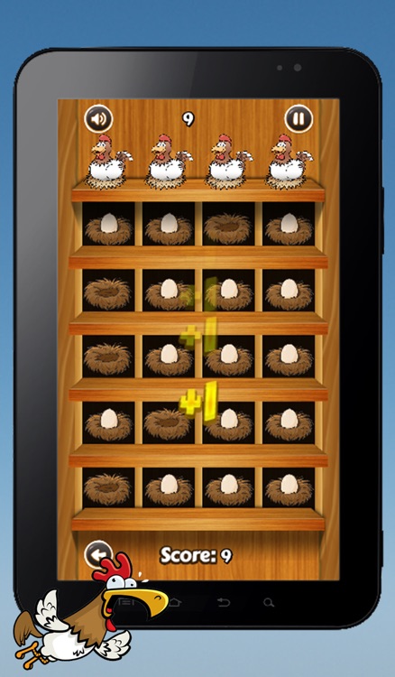 Egg Splash. Tap on empty nests and become a chicken hero!