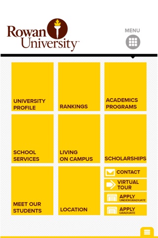 Rowan University International Admission screenshot 2