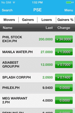 PSE Tradex Mobile screenshot 2