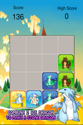 2048 Dragon Evolution - Ultimate Battle Monster Puzzle FREE screenshot 2