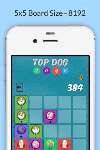 Top Dog 2048 - Multiple Board Sizes and Multiplayer Support screenshot 3