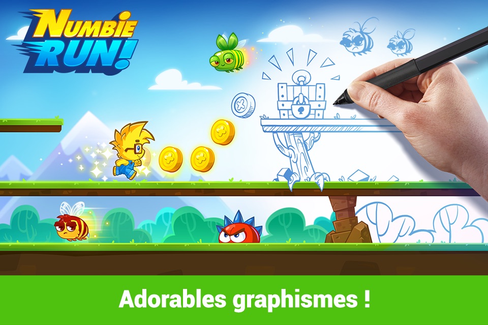Numbie Run: An exciting running game for 1st to 3rd grade! screenshot 3
