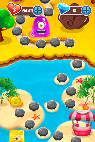 Juicy Jelly Bean Candy Drop: Sweetest Match 3 Gum Delicious Challenging screenshot 2