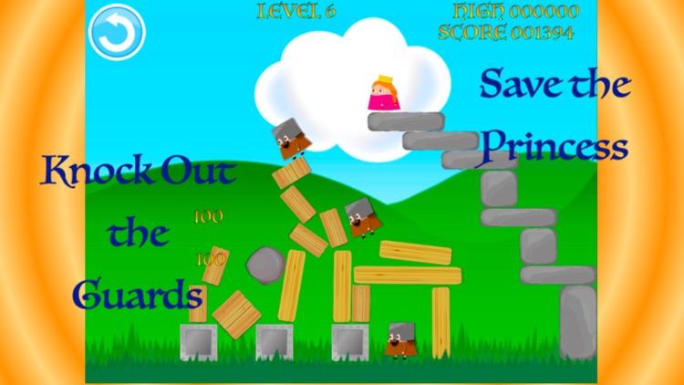 Medieval Mayhem - Throw Rocks Hit Guards Rescue Princess Puzzle