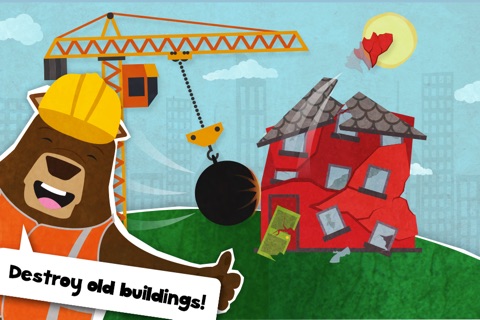 Mr. Bear - Construction Pro - Build and create in the city and work with cranes and tools screenshot 4