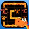 Flow fire: Dragon puzzle