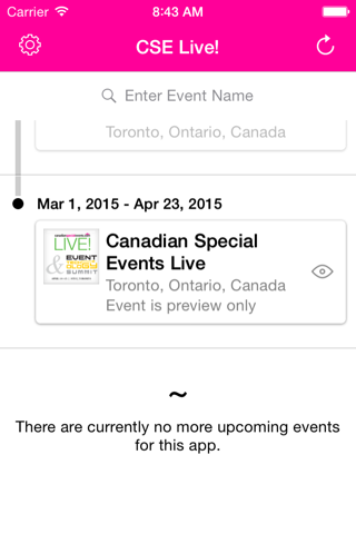 Canadian Special Events Live! screenshot 2