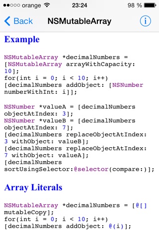 Objective C Reference screenshot 2