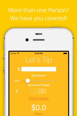 Lets Tip - Simple Tipping Calculator screenshot 2