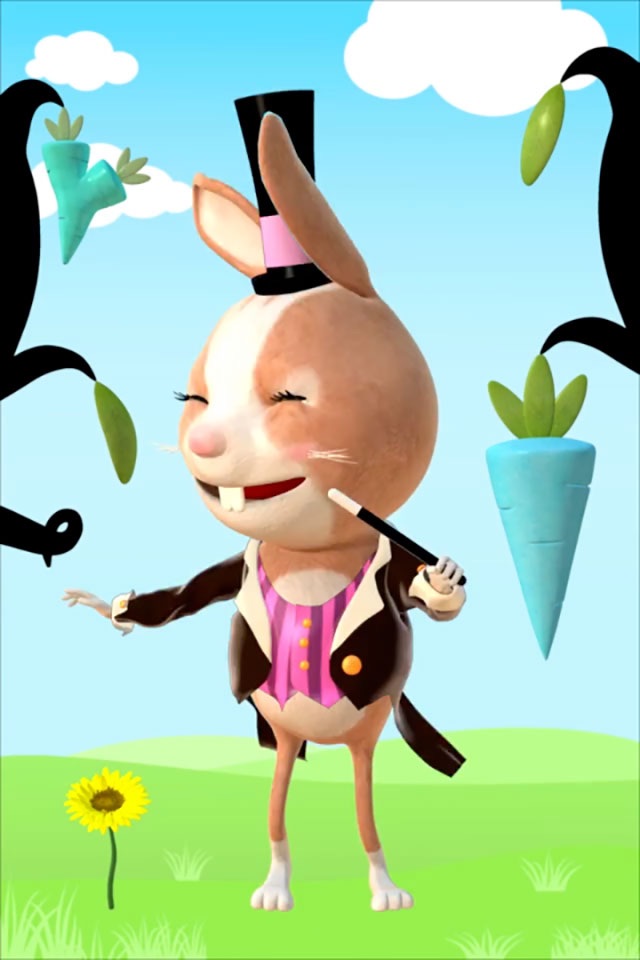 Talking Bunny - Funny Baby White Rabbit (Cartoon Virtual Pet Friend) screenshot 4