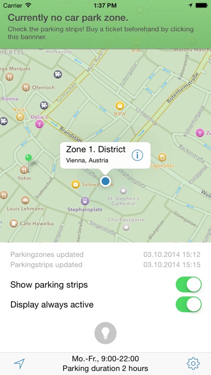 Parkzones - Car Parking Zones and Ticket Information Vienna screenshot-4