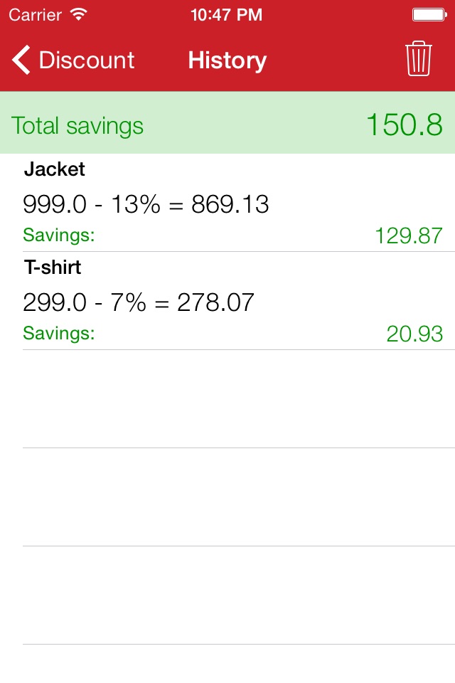 Discount - Calculator screenshot 3
