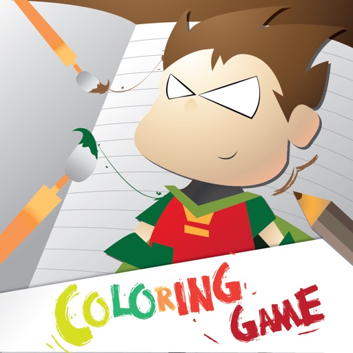 Coloring Book for Teen Titans - Painting Game Icon