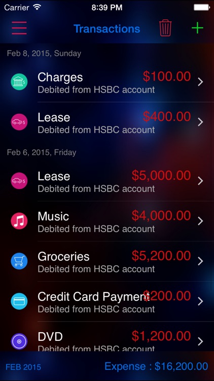 Expense Nova 2.0 : Home Budget and Account Manager and Personal Expense Tracker