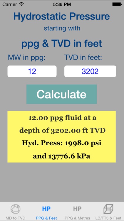 OilField Hydrostatic Pressure Pro