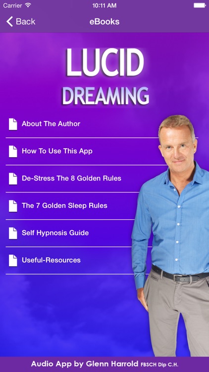 Lucid Dreaming Hypnosis by Glenn Harrold screenshot-3