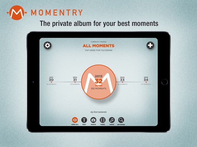 Momentry - Diary for iPad