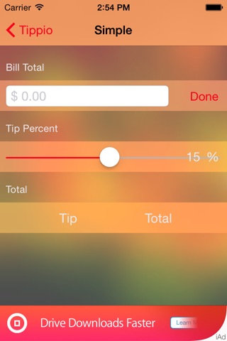 Tippio - A New Approach to Restaurant Tipping screenshot 2