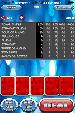 `` Aces Bet Double Double Bonus Video Poker screenshot 3