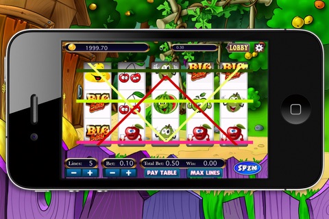 Cute Fruits Slots Machine screenshot 2