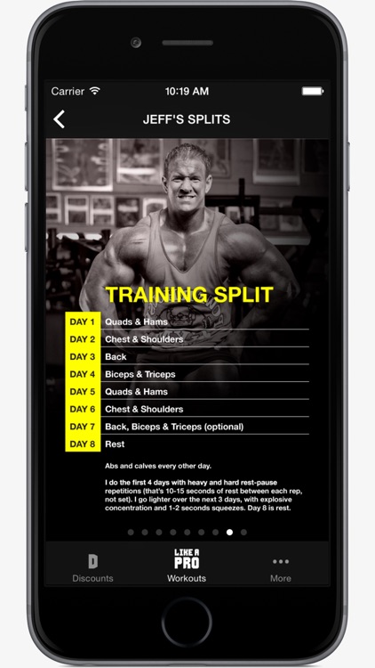 Like A Pro Bodybuilder - Bodybuilding app & workout plans by IFBB Pro Jeff Long screenshot-3