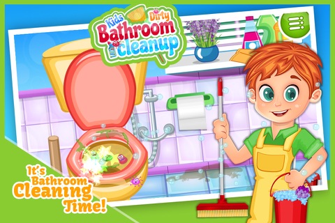 Kids Dirty Bathroom Cleanup - Mommy’s Little Helper Washing & Cleaning the Messy Toilet screenshot 2