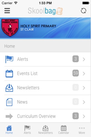 Holy Spirit Primary St Clair - Skoolbag screenshot 2