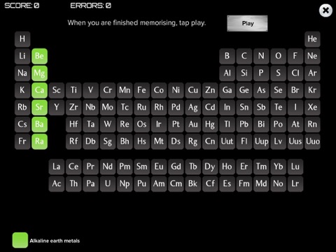 Periodic Table Memory Game screenshot 2