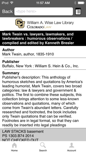 CU Boulder Wise Law Library(圖3)-速報App