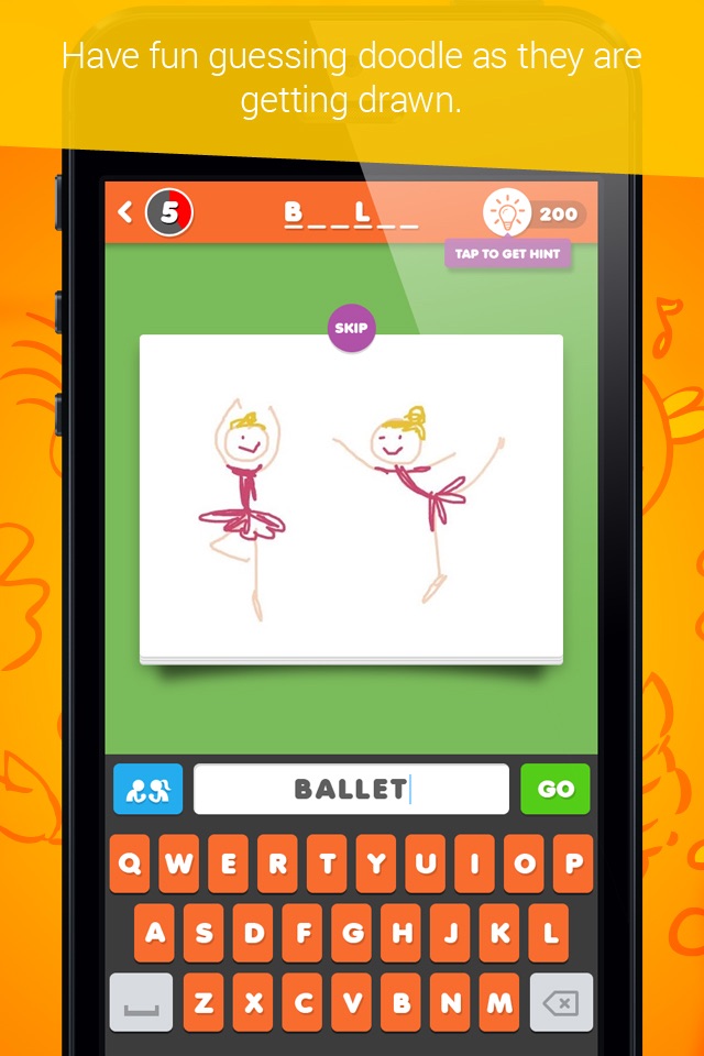 Find The Doodle ~ guess whats the hidden picture in this free charades party games screenshot 2