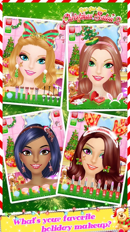 Christmas Salon 2  Girls Makeup, Dressup and Makeover Games by Libii