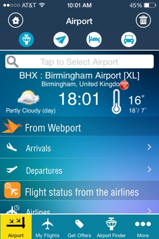 Birmingham Airport Pro (BHX) Flight Tracker radar screenshot 2