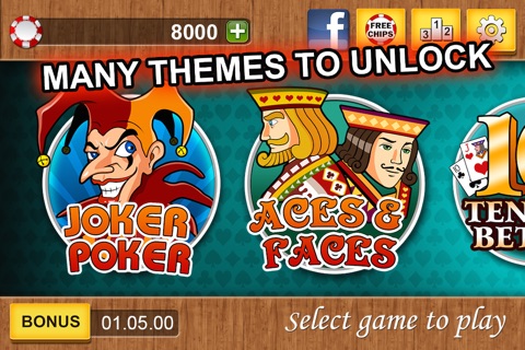 8 Video Poker Games screenshot 2
