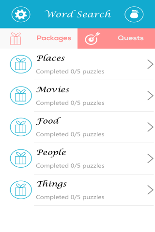 Search Word Puzzles -- Food, Celebrity and Much More screenshot 2