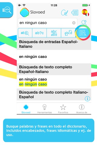 Italian <-> Spanish Slovoed Compact talking dictionary screenshot 2