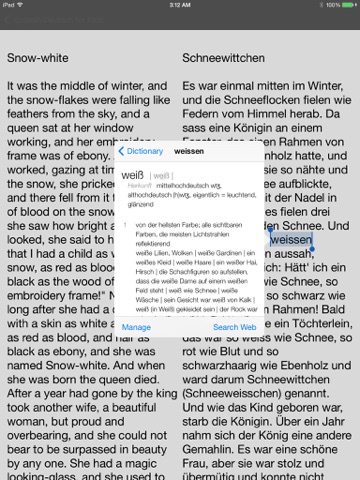 Kid German Story - English and German Bilingual fairy tales(age 7+) screenshot 3